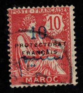 French Morocco Scott 42 Used Protectorate overprint