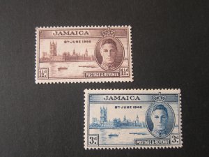 Jamaica 1946 Sc 136a-7a set MH
