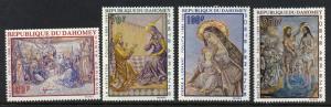 Dahomey C89-92 MNH Christmas, Art, Paintings