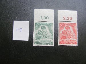 BERLIN 1951 MNH SC 9NB6-7 MARGIN SET  XF $35 (117)