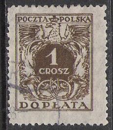 Poland #J68 Postage Due Used