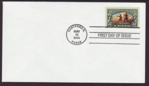 US 3854 Lewis and Clark,Hartford,IL 2004 Uncachted U/A FDC