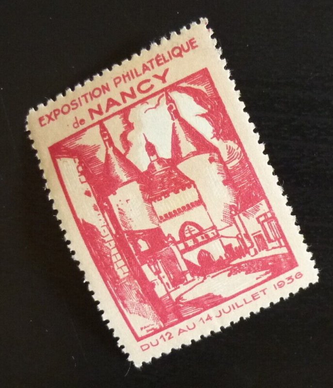 Poster Stamp Cinderella Vignetta - France Nancy Philatelic Exhibition 1936 P85 
