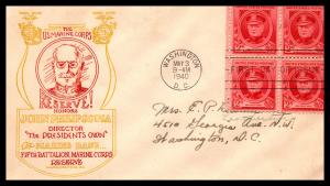 #870 John Philip Sousa - FIRST FIFTH BATTALION MARINE CORPS RESERVES CACHET