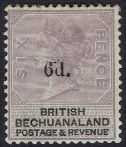 BECHUANALAND 1888 QV 6D ON 6D EXPERTISED