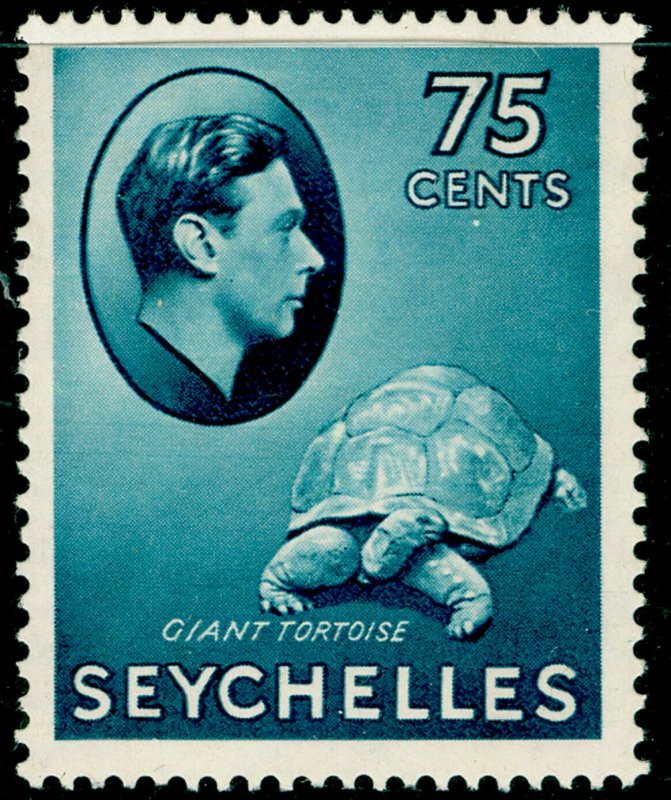 SEYCHELLES Sg145, 75c Slate-Blue, M MINT. Cat £85.