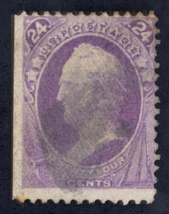 US Scott 153 Used 24c purple Lot F052 bhmstamps