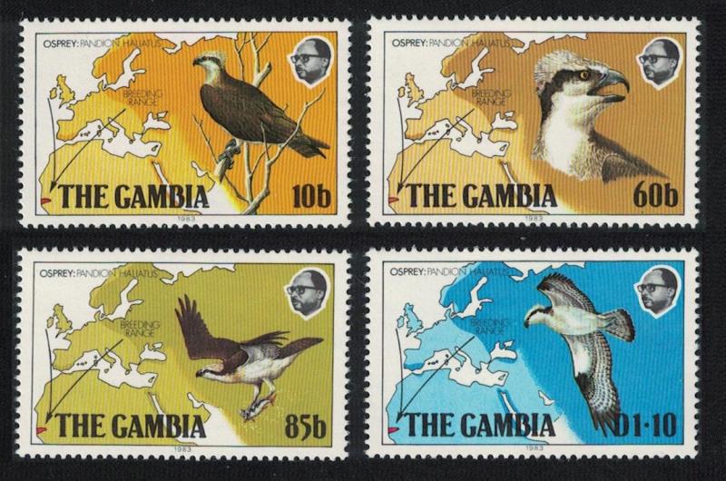 Gambia Osprey Birds 4v SG#510-513