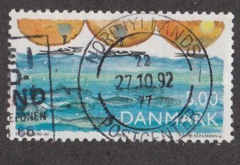 Denmark # 962, Protect of The Environment, Fish - Water Pollution Used, 1/3 Cat.