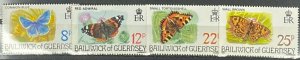 ZAYIX - Guernsey 218-221 MNH Butterflies - Insects 011222-S04 
