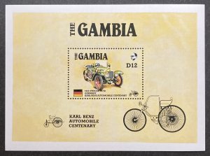 Gambia 1986 #629 S/S, Automobiles, MNH.