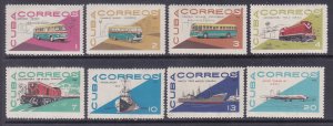 Cuba 1057-64 MNH 1965 Types of Transportation Complete Set of 8