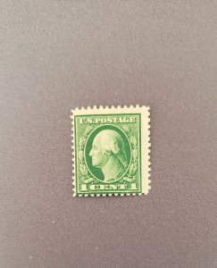 408, Washington Green, Mint OGNH, CV $25.00