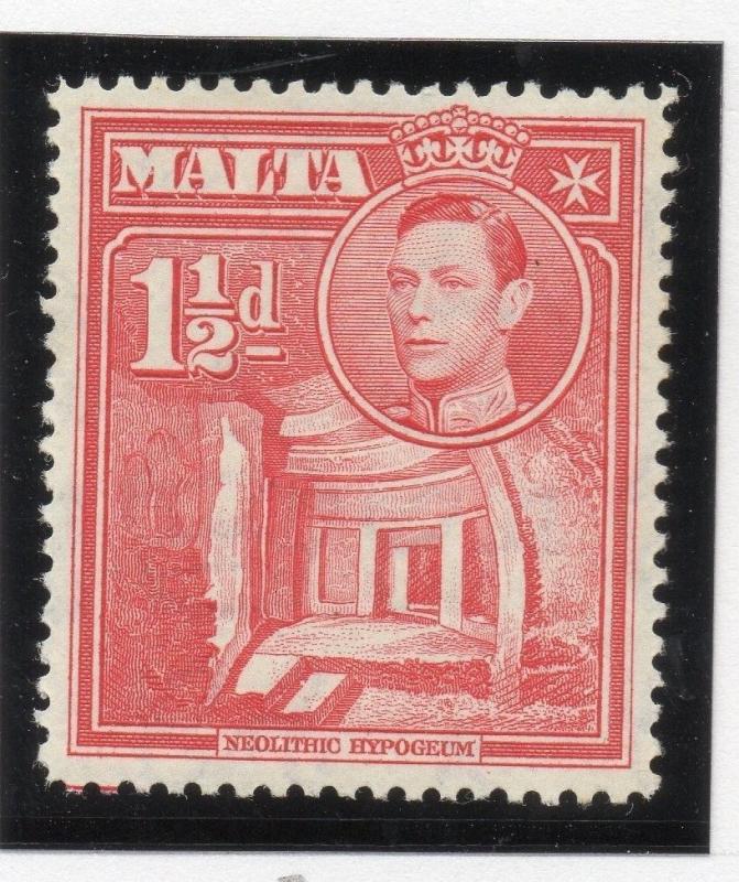 Malta 1938-43 Multi Script Issue Fine Mint Hinged 1.5d.