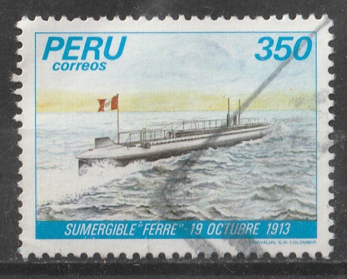 Peru 1983 Military Ships 350s (1/2) USED