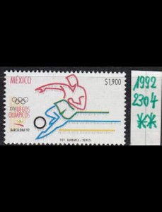 MEXICO [1992] MiNr 2304 ( **/mnh ) Olympiade Spitzenwert