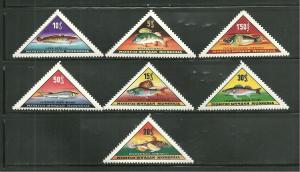 Mongolia 308-13 & 15 MNH Fish