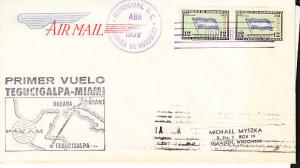 Honduras - First Pan Am Airmail Flight to Miami 1959