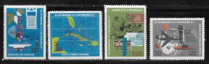 Cuba 1589-1592 1971 World Meteorology Day set MNH