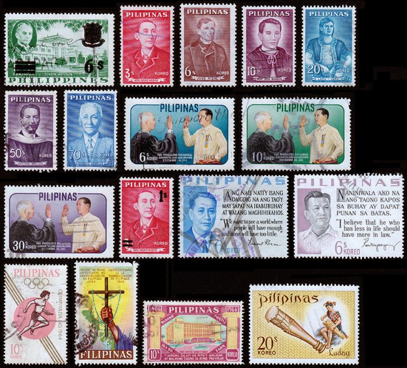 Philippines Scott 629 // 997 (1956-68) Used/Mint H F-VF, CV $15.75 Y