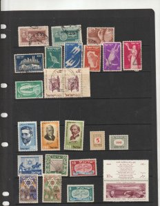 Israel Collection on 5 Stockpages MNH and Used 1940 to Modern Tabs Blocks Single