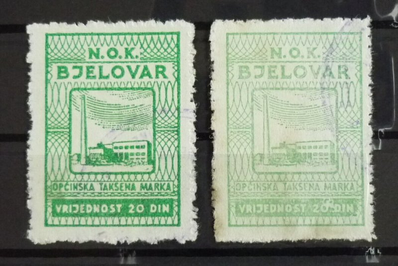 Yugoslavia CROATIA Local BJELOVAR Revenues - COLOR VARIETIES US 2 