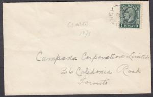 NEW BRUNSWICK SPLIT RING TOWN CANCEL COVER WHITNEY