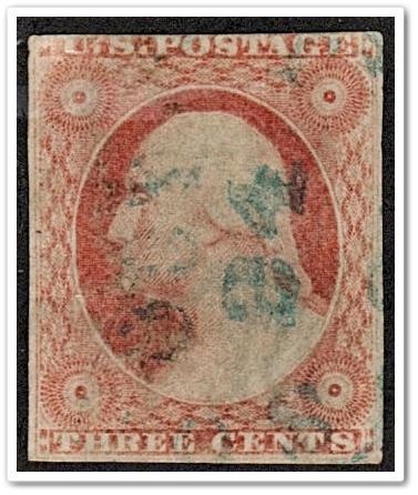 SC#11a 3¢ Washington (1855) Used 