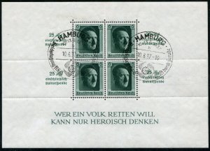 Germany  Sc.# B 104 ?  MNH** with Raerer Hamburg Cancel