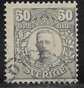 Sweden used. 50 ORE. Early. 1910-1911.