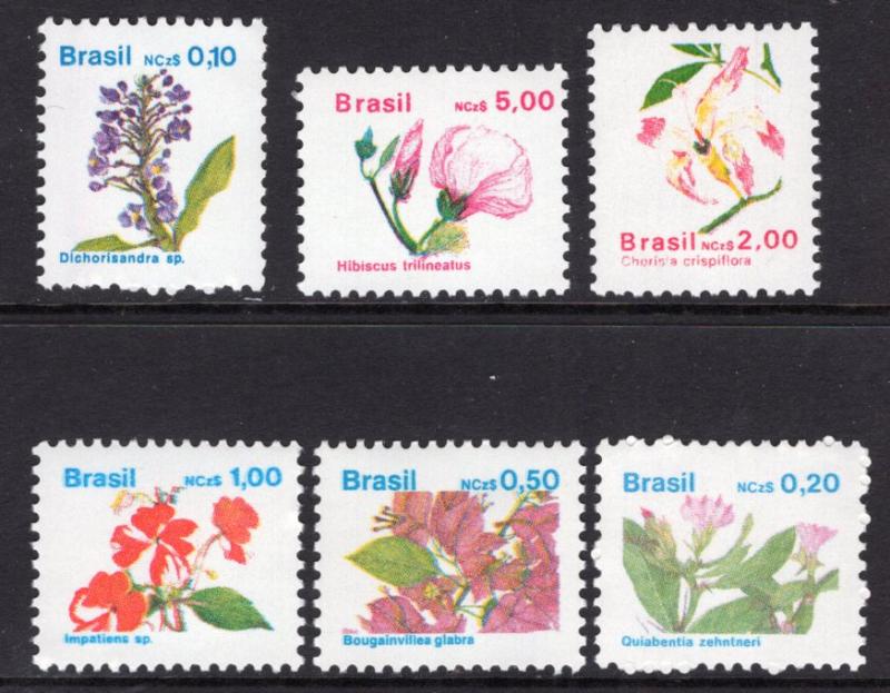 Brazil 2176-2181 Flowers MNH VF