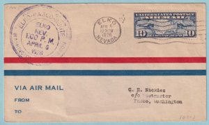 UNITED STATES FIRST FLIGHT COVER - 1926 ELKO NEVADA TO PASCO WASH. - CV311