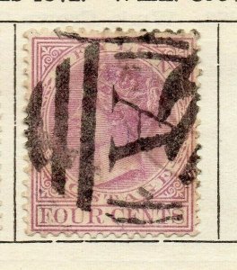 Ceylon 1883 Early Issue Fine Used 4c. NW-114644