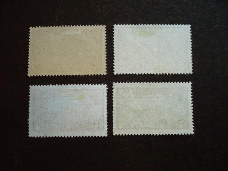 Stamps - French Guiana - Scott# 156,158,160,161 - Used Part Set of 4 Stamps