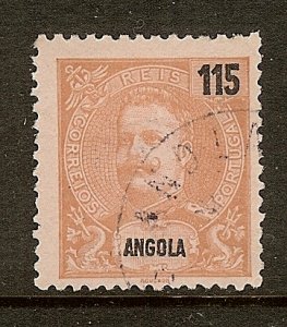 Angola, Scott #53, 115r King Carlos, Used