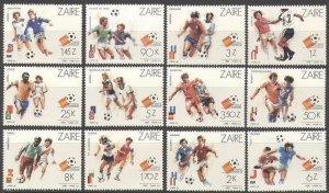 1982 Zaire 759-770 1982 FIFA World Cup in Spain 13,00 €