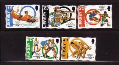 Jersey Sc 676-80  1994Olympic Committee  stamp set mint NH