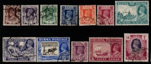 BURMA SG51/60 1946 DEFINITIVE SET TO 1r FINE USED