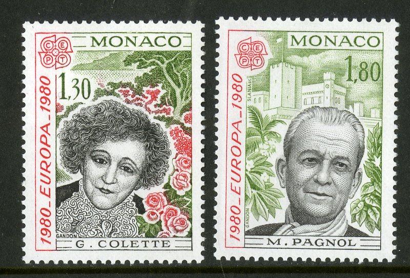 MONACO 1227-1228 MNH SCV $2.50 BIN $1.25 EUROPA