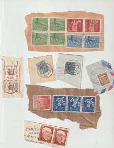 Worldwide Accumulation on Paper Old and Modern stamps See Pictures !!!