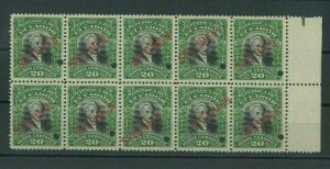 ECUADOR Stamps 1907 *SPECIMEN* 20c President Carrion Block{10} Mint UM MNH MF108