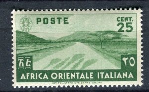 ITALIAN COLONIES AFRICA; 1938 early Pictorial issue Mint hinged 25c. value