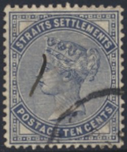 Straits Settlements    SC# 51 Used  see details & scans