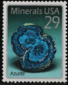 US 2700 Minerals Azurite 29c single MNH 1992