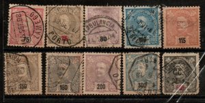 Portugal 121-126, 128-131 Used Short set