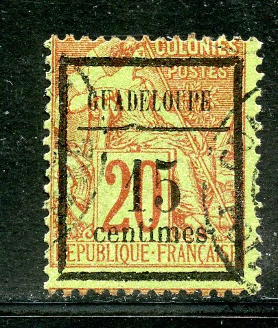 Guadeloupe # 4, Used. CV $ 27.50