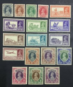 MOMEN: INDIA SG #247/264 1937-40 MINT OG H/3NH(15r,1r,3p) £650+ LOT #60222