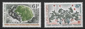 FRENCH SOUTHERN & ANTARCTIC TERRITORIES SG83/4 1973 AZORELLA SELAGO MNH