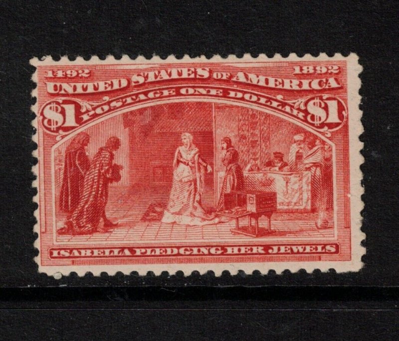 USA #241 Mint Fine Never Hinged - Very Trivial Gum Pinch Which Does Not Detract