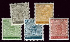 Sweden SC#479-483 Mint F-VF...Worth a Close look!!